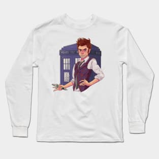 Doctor Who TARDIS - 14th Doctor Long Sleeve T-Shirt